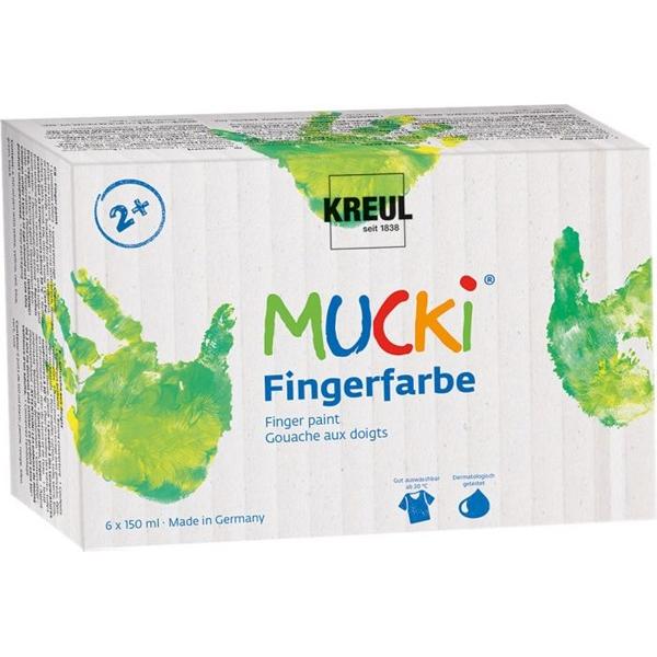 Set 6 acuarele: Finger Paint Mucki