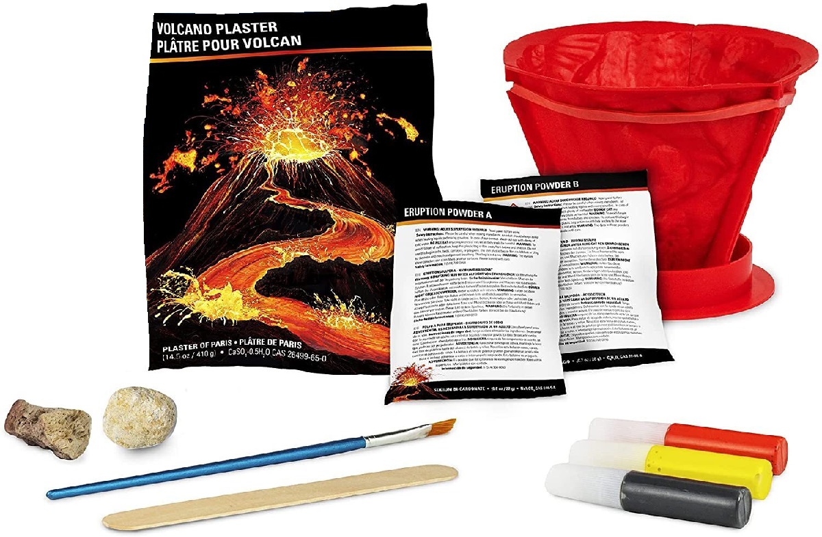Construieste un vulcan. Kit educativ STEM