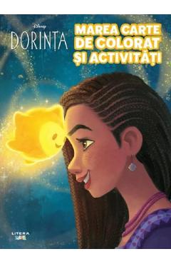 Coperta cărții 'Disney. Dorința. Marea carte de colorat și activități'