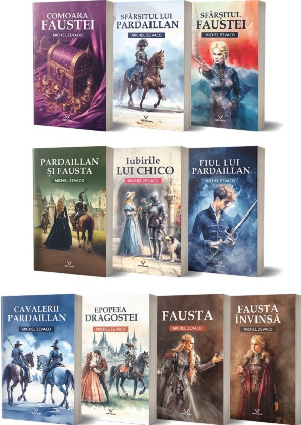 Pachet 10 volume: Cavalerii Pardaillan - Michel Zevaco