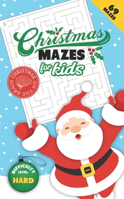 Christmas Mazes for Kids 69 Mazes Difficulty Level Hard: Fun Maze Puzzle Activity Game Books for Children - Holiday Stocking Stuffer Gift Idea - Santa - Studiometzger
