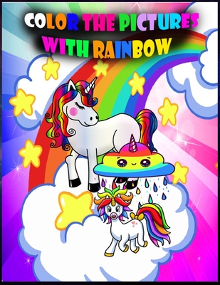 Color the pictures with rainbow: black and white rainbow coloring page, rainbow coloring book kids - Nilson House