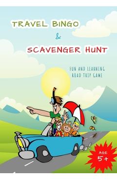 Coperta cărții 'Travel Bingo and Scavenger Hunt: Road trip game - Olena Spektor'