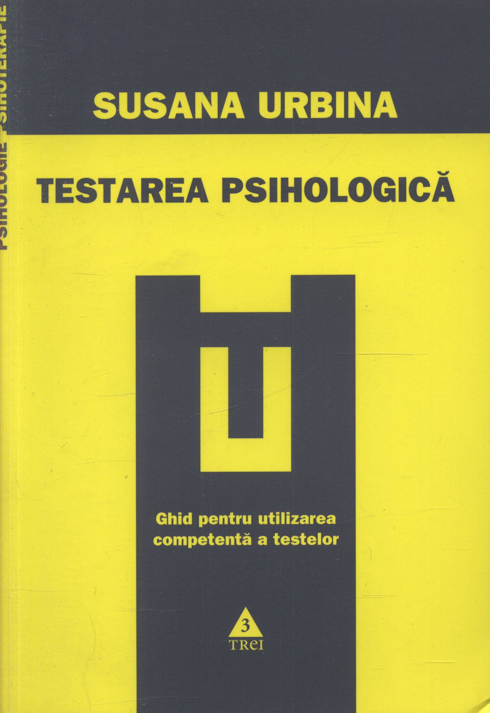 Coperta cărții 'Testarea psihologica - Susana Urbina'