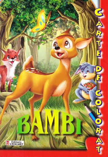 Bambi - Carte de colorat