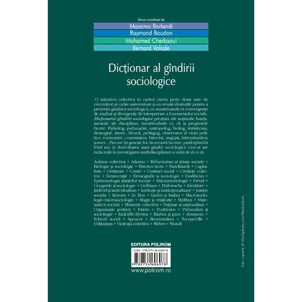 Dictionar al gandirii sociologice