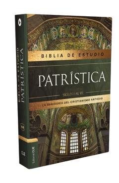 Coperta cărții 'Reina Valera Revisada, Biblia de Estudio Patrística, Tapa Dura, Interior a DOS Colores, Con Índice, Palabras de Jesús'