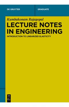 Coperta cărții 'Lecture Notes in Engineering - Kumbakonam Rajagopal'