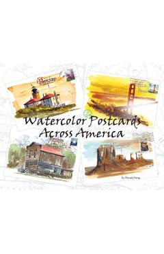 Poza produsului Watercolor Postcards Across America - Donald Mong