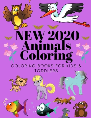 Coperta cărții 'Animals Coloring Coloring Books for Kids & Toddlers: Books for Kids Ages 2-4, 4-8, Boys, Girls - Sam Jo'