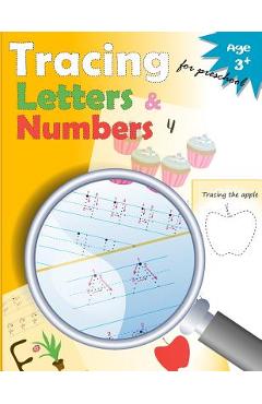 Coperta cărții 'Tracing Letters and Numbers for Preschool: kindergarten tracing, workbook, trace letters workbook, letter tracing'