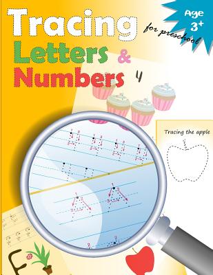 Coperta cărții 'Tracing Letters and Numbers for Preschool: kindergarten tracing, workbook, trace letters workbook, letter tracing'