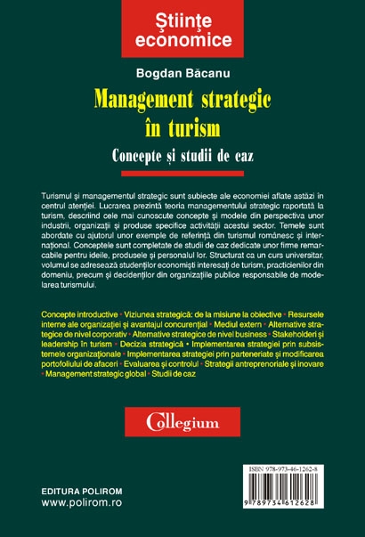 Management strategic in turism. Concepte si studii de caz - Bogdan Bacanu
