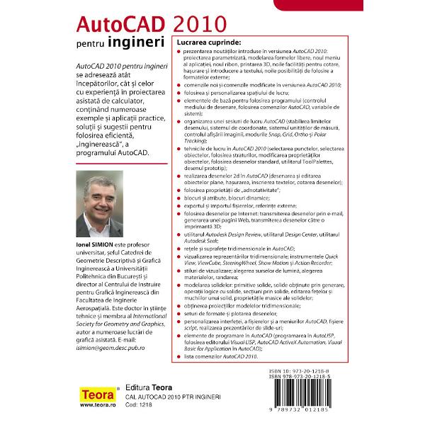 Autocad 2010 pentru ingineri - Ionel Simion