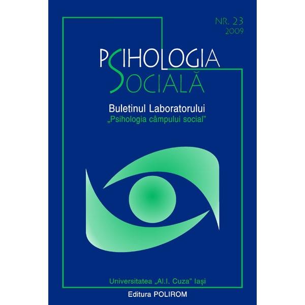 Psihologia sociala nr. 23 2009 - Buletinul laboratorului