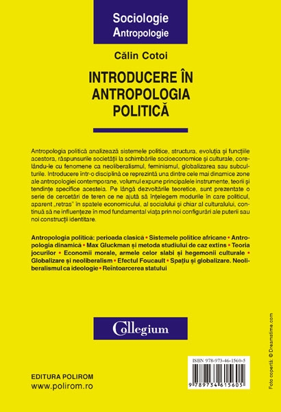 Coperta cărții 'Introducere in antropologia politica - Calin Cotoi'
