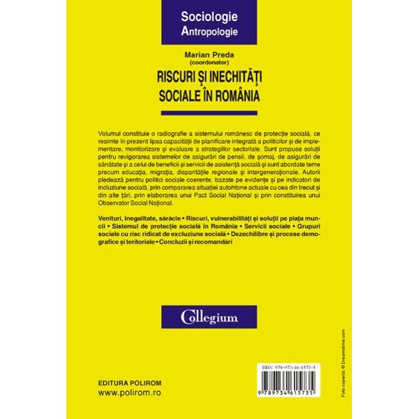 Riscuri si inechitati sociale in Romania - Marian Preda