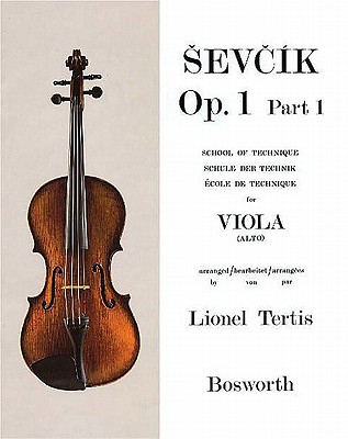 Coperta cărții 'Sevcik for Viola - Opus 1, Part 1: School of Technique - Otakar Sevcik'