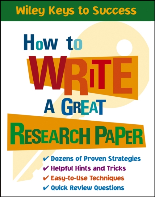 How to Write a Great Research Paper - Book Builders