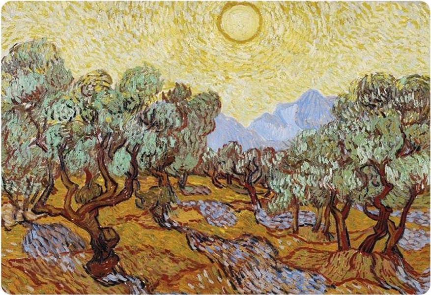 Suport pentru masa: Van Gogh. Oliviers avec ciel jaune
