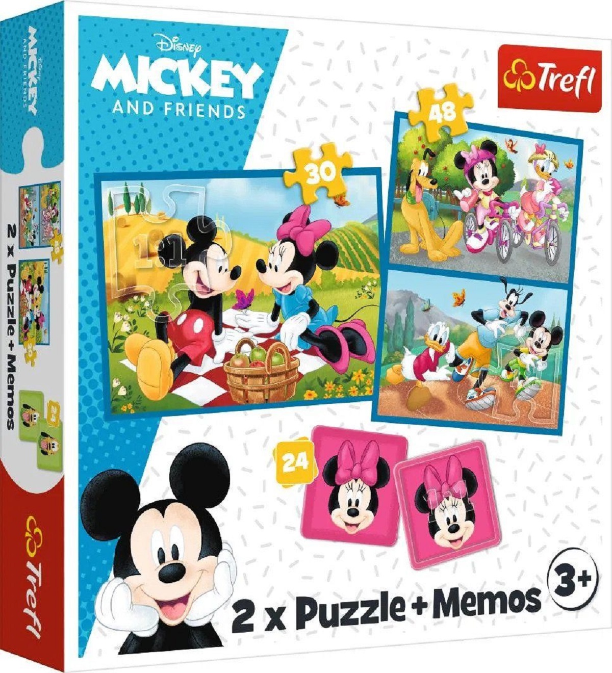 Puzzle 2 in 1 + Memo. Eroii Disney