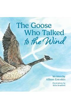 Coperta cărții 'The Goose Who Talked to the Wind: A classic children's story book about discovering purpose & bravery - Allison Entrekin'