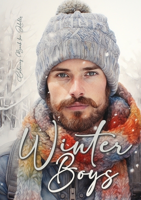 Winter Boys Coloring Book for Adults: Grayscale Winter Fashion Coloring Book Boys Men Portrait Coloring Book for Adults Knitted Winter Fashion Colorin - Monsoon Publishing