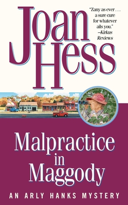 Coperta cărții 'Malpractice in Maggody - Joan Hess'
