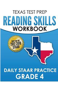Coperta cărții 'TEXAS TEST PREP Reading Skills Workbook Daily STAAR Practice Grade 4: Preparation for the STAAR Reading Assessment -'