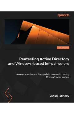 Coperta cărții 'Pentesting Active Directory and Windows-based Infrastructure: A comprehensive practical guide to penetration testing'