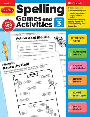 Spelling Games and Activities, Grade 3 Teacher Resource - Evan-moor Corporation