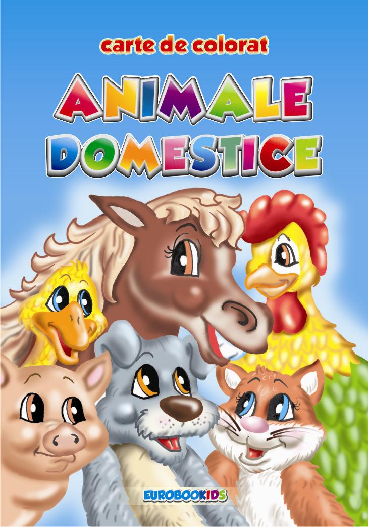 Animale domestice - Carte de colorat A5