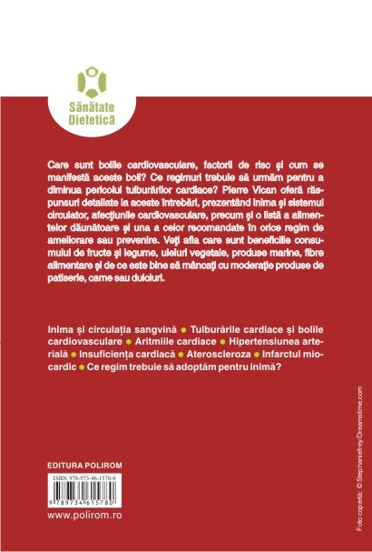 Coperta cărții 'Alimentatia preventiva impotriva bolilor cardiovasculare - Pierre Vican'