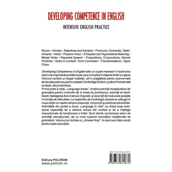 Developing competence in english - Cornelia Coser, Rodica Vulcanescu