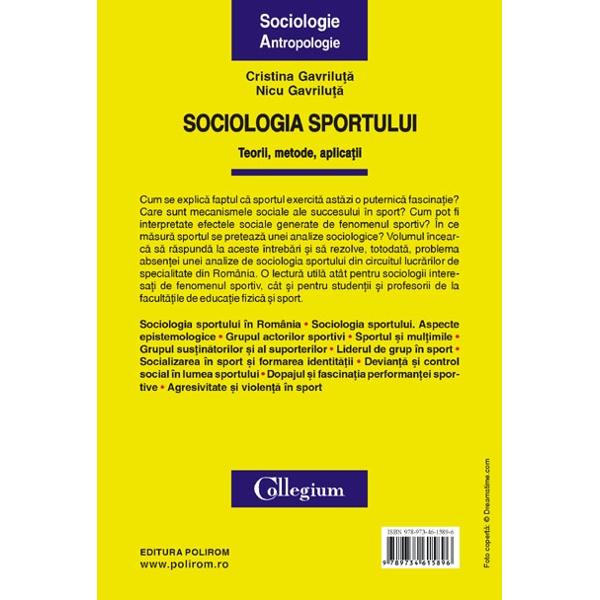 Sociologia sportului - Cristina Gavriluta, Nicu Gavriluta