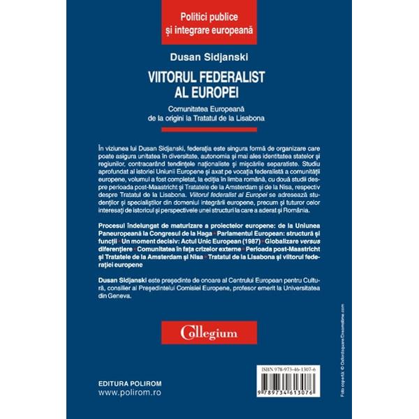 Viitorul federalist al Europei - Dusan Sidjanski