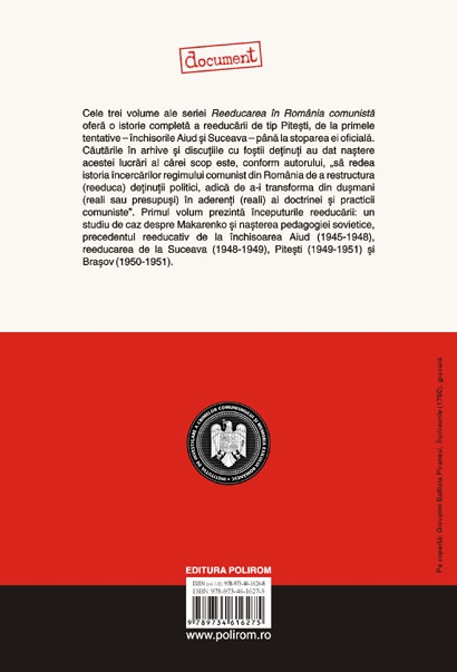 Coperta cărții 'Reeducarea in Romania comunista (1945-1952) - Mircea Stanescu'
