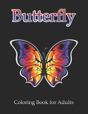 Butterfly Coloring Book for Adults: Simple Flowers and Butterflies in Large Print - Color Studio Press