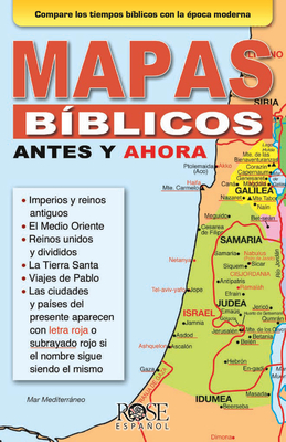Coperta cărții 'Mapas Bíblicos Antes Y Ahora - Rose Publishing'