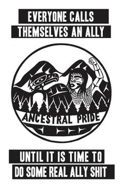 Coperta cărții 'Everyone Calls Themselves an Ally Until It Is Time to Do Some Real Ally Shit - Xhopakelxhit'