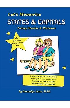 Coperta cărții 'Let's Memorize States & Capitals Using Pictures & Stories - Donnalyn Yates'
