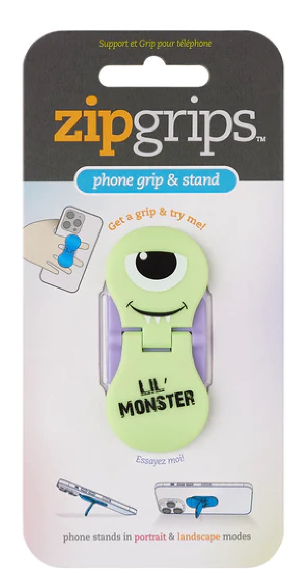 Suport pentru telefon: ZipGrips. Micul Monstru