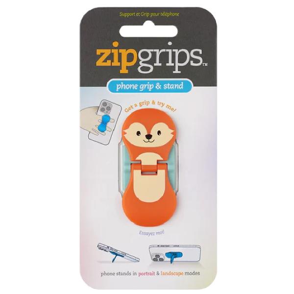Suport pentru telefon: ZipGrips. Vulpe