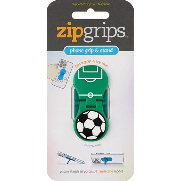 Suport pentru telefon: ZipGrips. Fotbal