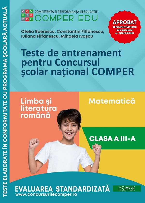 Teste de antrenament - Clasa 3 - Concursul Comper - Boerescu Ofelia, Filfanescu Constantin, Filfanescu Iuliana, Ivascu Mihaela