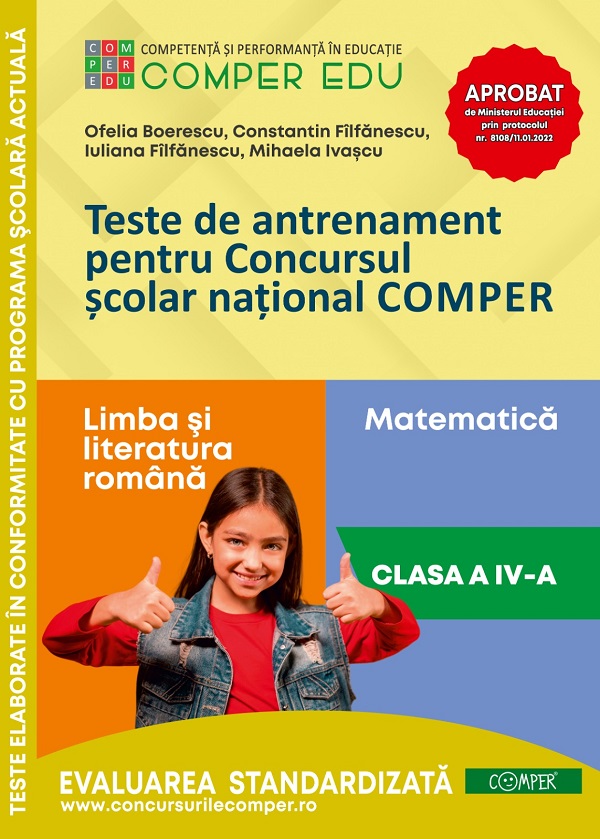 Teste de antrenament - Clasa 4 - Concursul Comper - Boerescu Ofelia, Filfanescu Constantin, Filfanescu Iuliana, Ivascu Mihaela