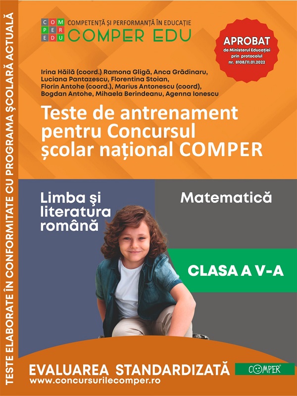 Teste de antrenament - Clasa 5 - Concursul Comper -  Irina Haila, Florin Antohe, Marius Antonescu