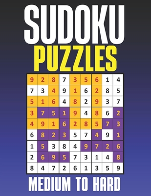Sudoku Puzzles: Medium & Hard Sudoku Puzzles Suduko Books for Adults with Full solutions. - Salmatics
