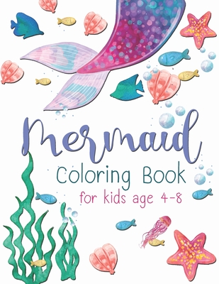 Coperta cărții 'Mermaid Coloring Book For Kid: A beautiful collection of 30 Mermaid illustrations for hours of fun! - C. J. Rib-rope'