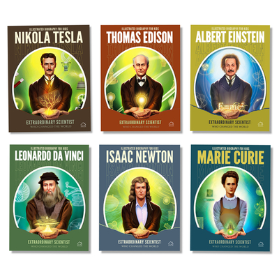Illustrated Biography for Kids: Extraordinary Scientists Who Changed the World: Set of 6 Books - Wonder House Books